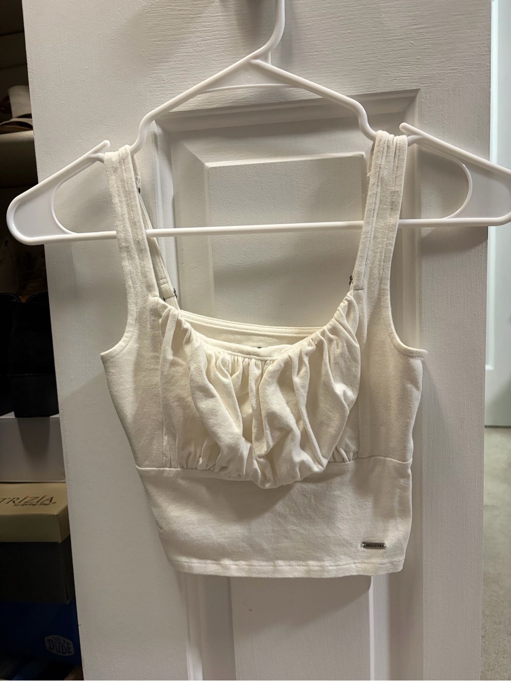 Hollister Ruched Cropped Tank Top